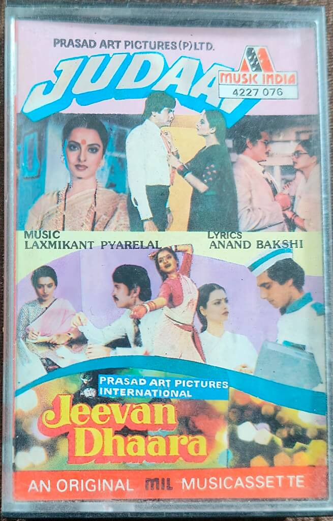 Judaai (1980) Laxmikant-Pyarelal / Jeevan Dhaara (1981) Laxmikant-Pyarelal Pre-Onwed Music India Audio Cassette