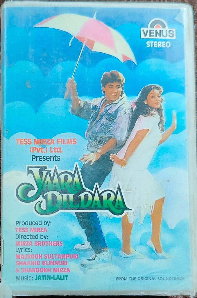 Yaara Dildara (1990) Jatin-Lalit Bollywood OST Pre-Owned Audio Venus Audio Cassette