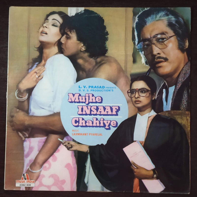 Mujhe Insaaf Chahiye (1983) Laxmikant-Pyarelal Pre-Owned Vinyl, 12" LP Record
