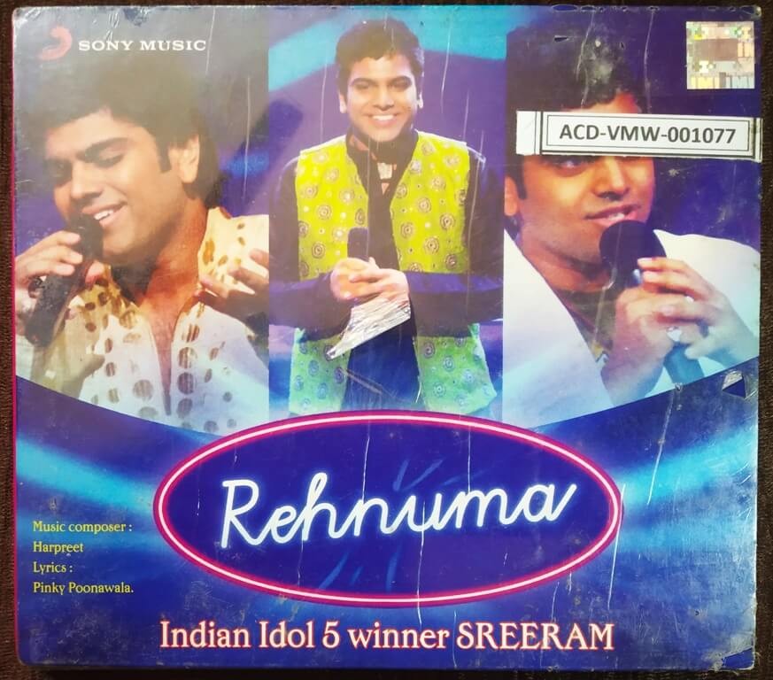 Rehnuma - Indian Idol 5 Winner Sreeram (2010) Harpreet Pre-Owned Sony Music Audio CD