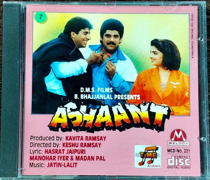 Ashaant (1993) Jatin-Lalit Pre-Owned Time Audio – Melody Imported Audio CD