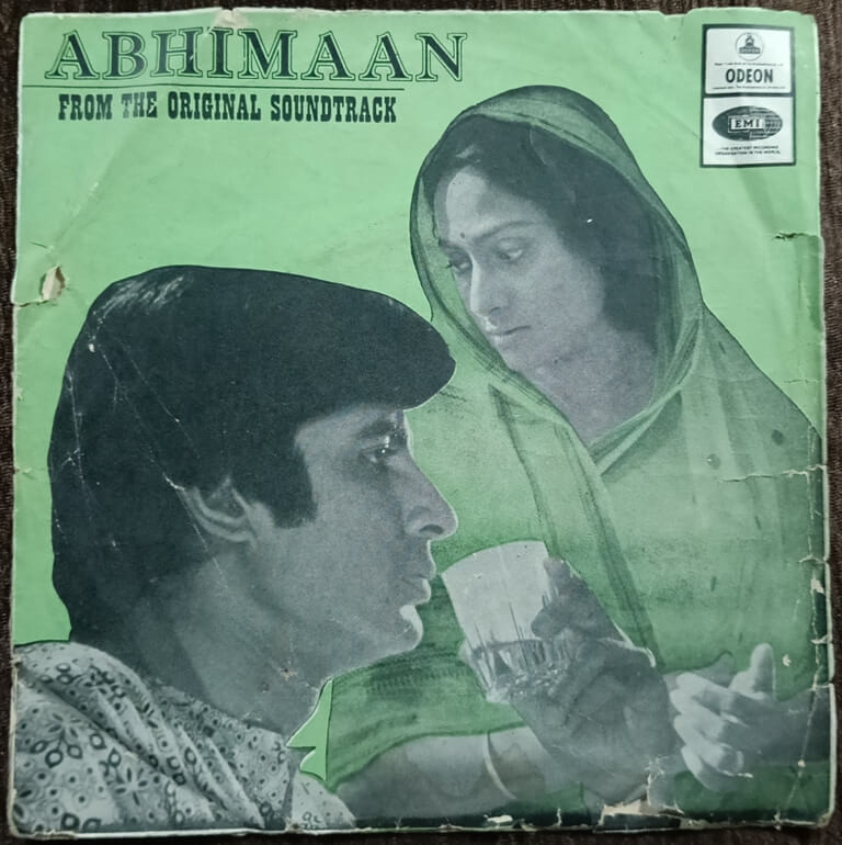 Abhimaan (1973) S.D. Burman Pre-Owned Odeon Vinyl, 7" EP Record