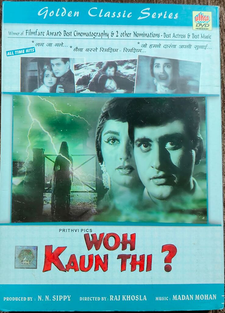 Woh Kaun Thi? (1964) Directed by Raj Khosla & Music by Madan Mohan Mainstream Bollywood Movie Pre-Owned Ultra DVD