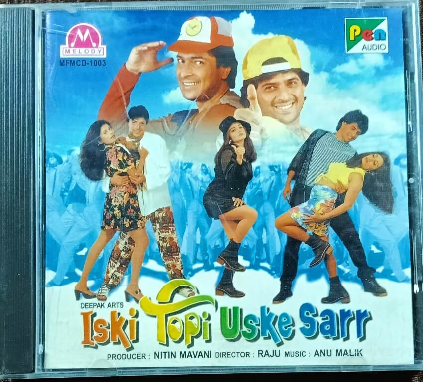 Iski Topi Uske Sarr (1997) Anu Malik Pre-Owned Melody, Pen Audio Imported Audio CD