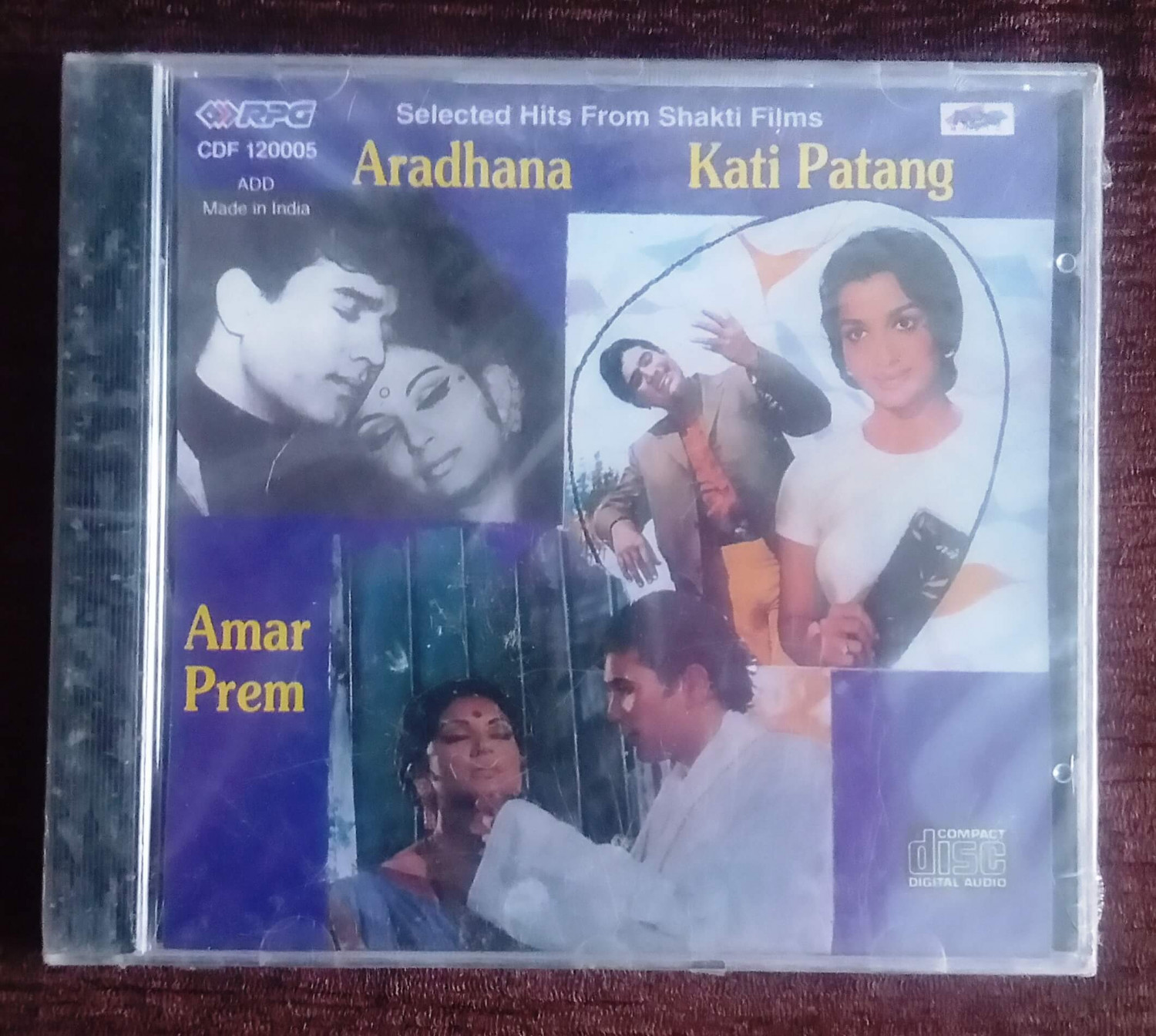 Aradhana (1969) S.  D. Burman/ Kati Patang (1970) R.  D. Burman /Amar Prem (1971) R.D. Burman Pre-Owned Audio CD