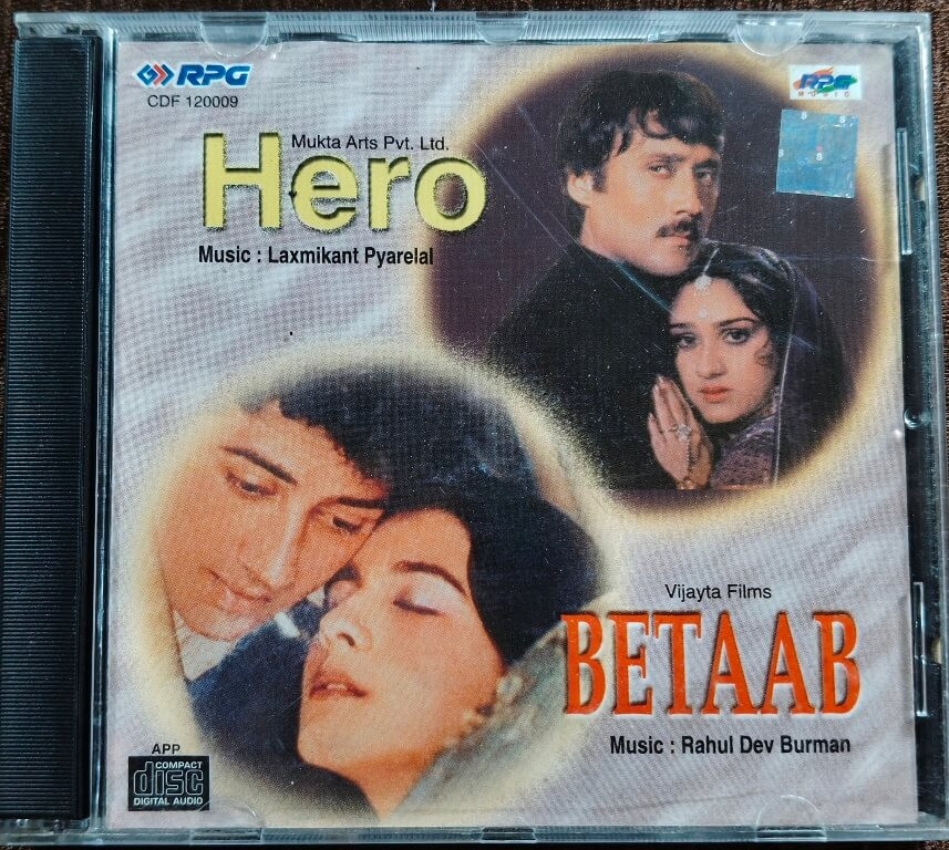 Hero (1983) Laxmikant-Pyarelal / Betaab (1983) Rahul Dev Burman Pre-Owned HMV Audio CD