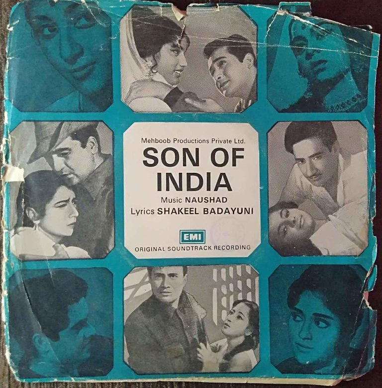 Son Of India (1962) Naushad Pre-Owned Vinyl, 7" EP Record
