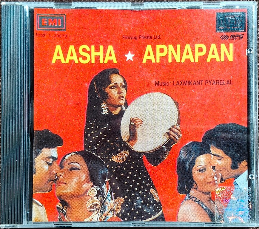 Aasha (1980) Laxmikant-Pyarelal / Apnapan (1977) Laxmikant-Pyarelal Pre-Owned EMI Imported Audio CD