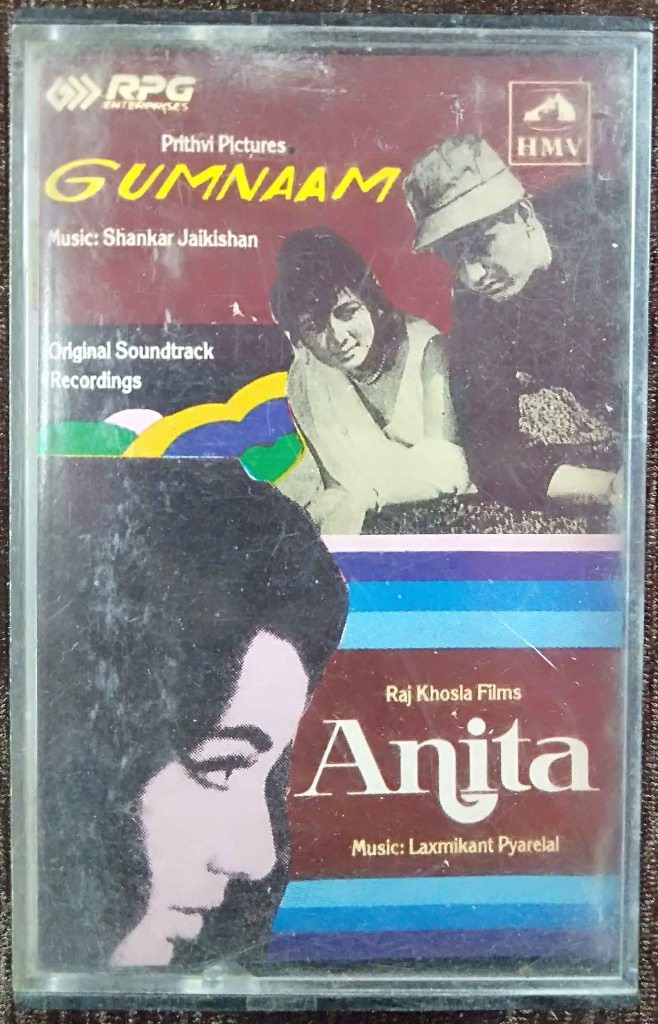 Gumnaam (1965) Shankar-Jaikishan / Anita (1967) Laxmikant-Pyarelal Pre-Owned HMV, RPG Audio Cassette