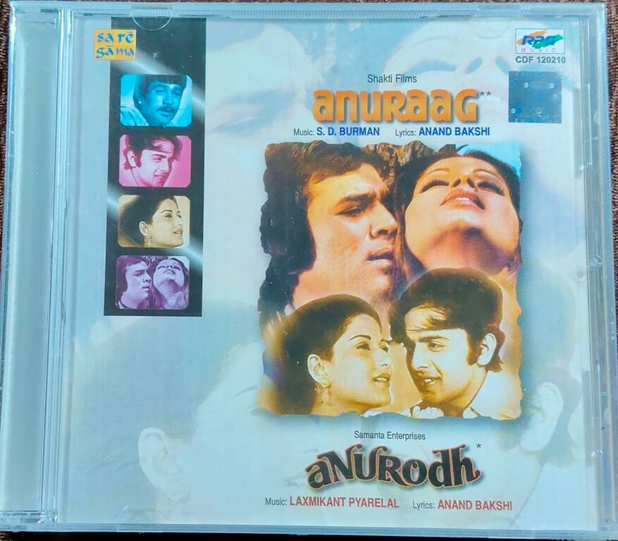 Anuraag (1972) S. D. Burman / Anurodh (1977) Laxmikant-Pyarelal Pre-Owned HMV Audio CD