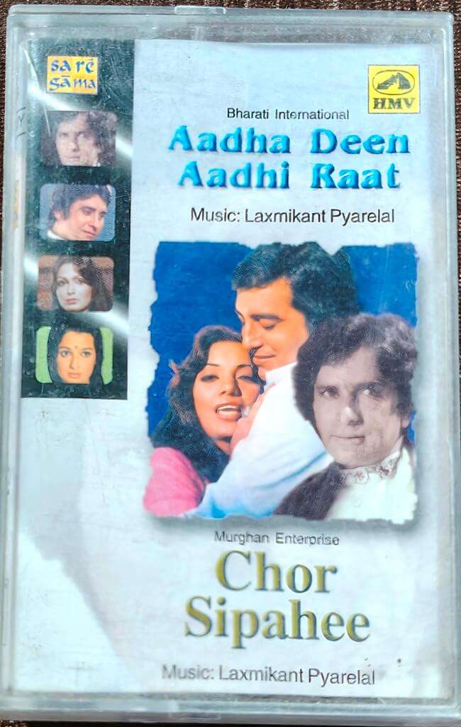 Aadha Deen Aadhi Raat (1977) Laxmikant-Pyarelal / Chor Sipahee (1976) Laxmikant-Pyarelal Pre-Owned Saregama Audio Cassette