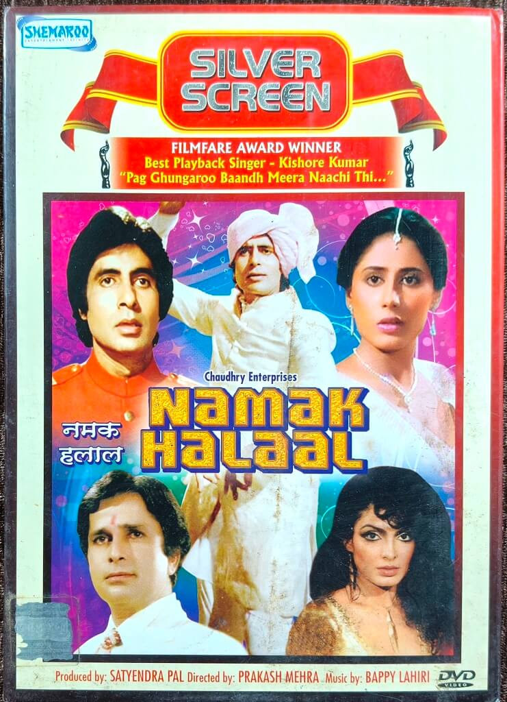 Namak Halaal (1982) Directed by Satyendra Pal & Music by Bappi Lahiri Pre-Owned Shemaroo Single DVD