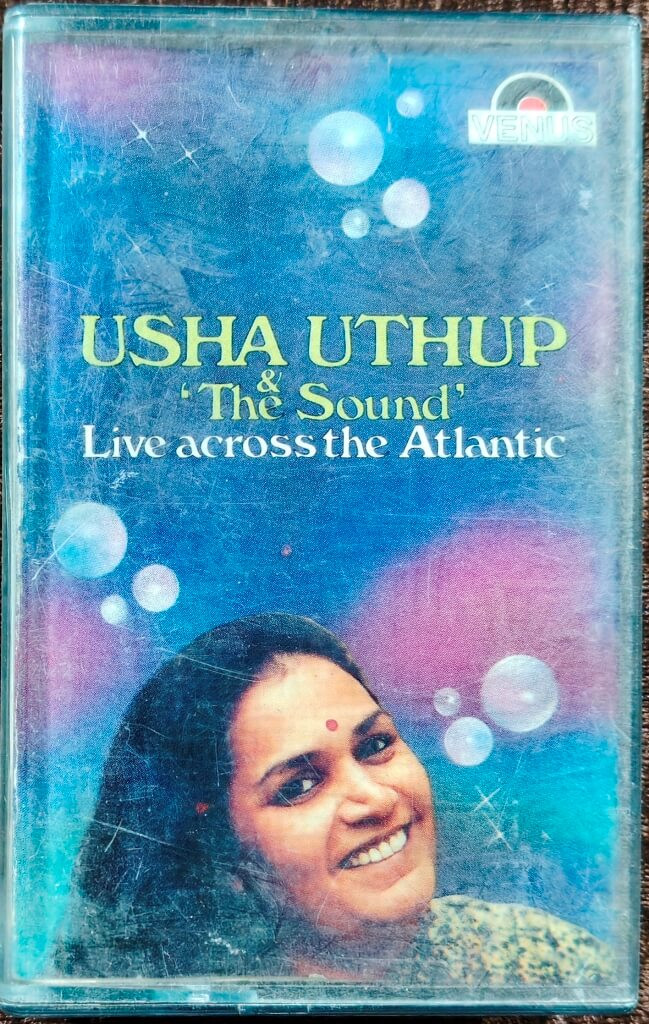 Usha Uthup & 'The Sound' – Live Across The Atlantic (1986) Live Performance Music Album Pre-Owned Venus Audio Cassette
