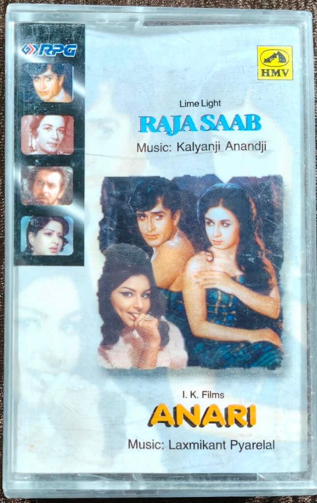 Raja Saab (1969) Kalayanji, Anandji / Anari (1974) Laxmikant-Pyarelal Pre-Owned HMV-RPG Audio Cassette