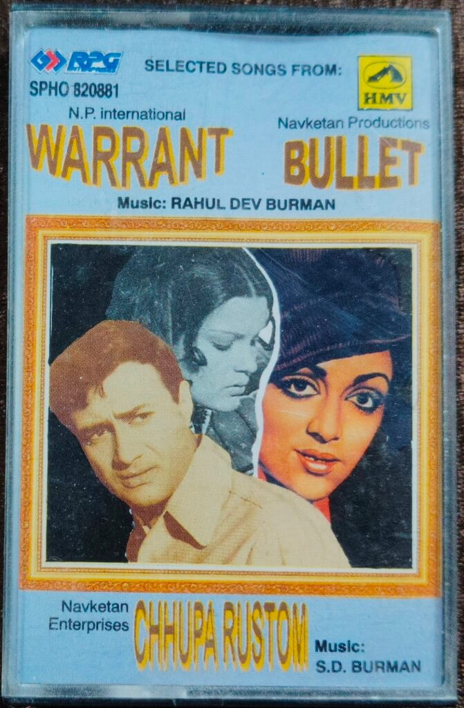 Warrant (1975) Rahul Dev Burman / Bullet (1976) R.D. Burman / Chhupa Rustam (1973) S. D. Burman Pre-Owned HMV Audio Cassette