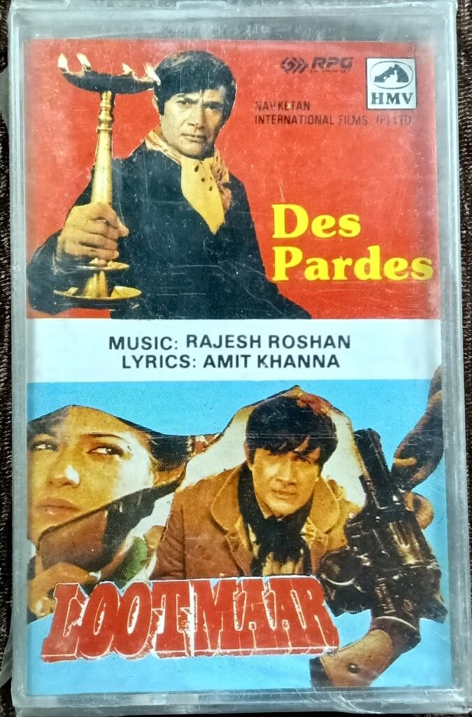 Des Pardes (1977) Rajesh Roshan / Lootmaar (1980) Rajesh Roshan Pre-Owned Audio Cassette