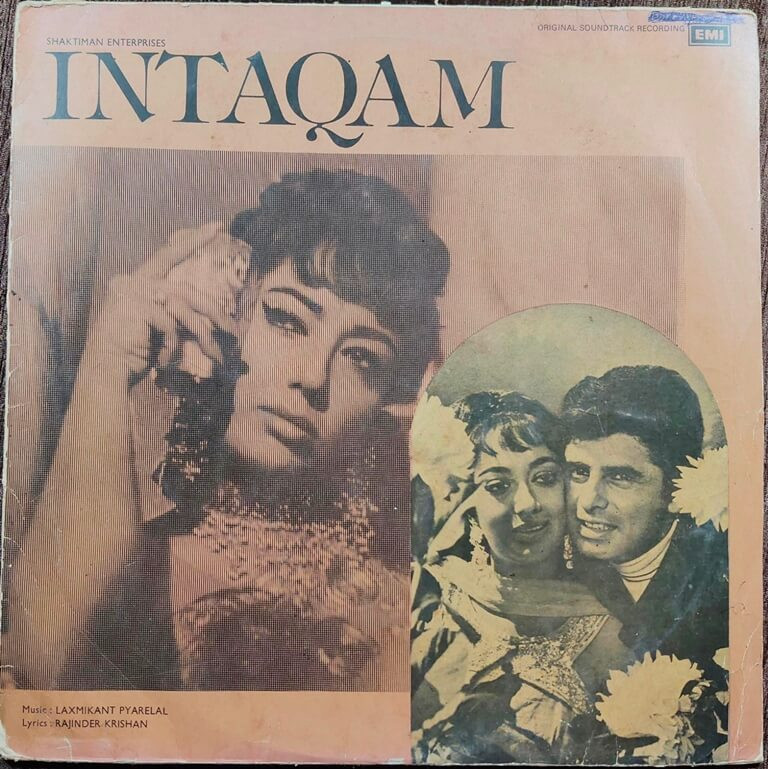 Intaqam (1969) laxmikant-Pyarelal Pre-Owned Vinyl, 12" Angel Records LP Record