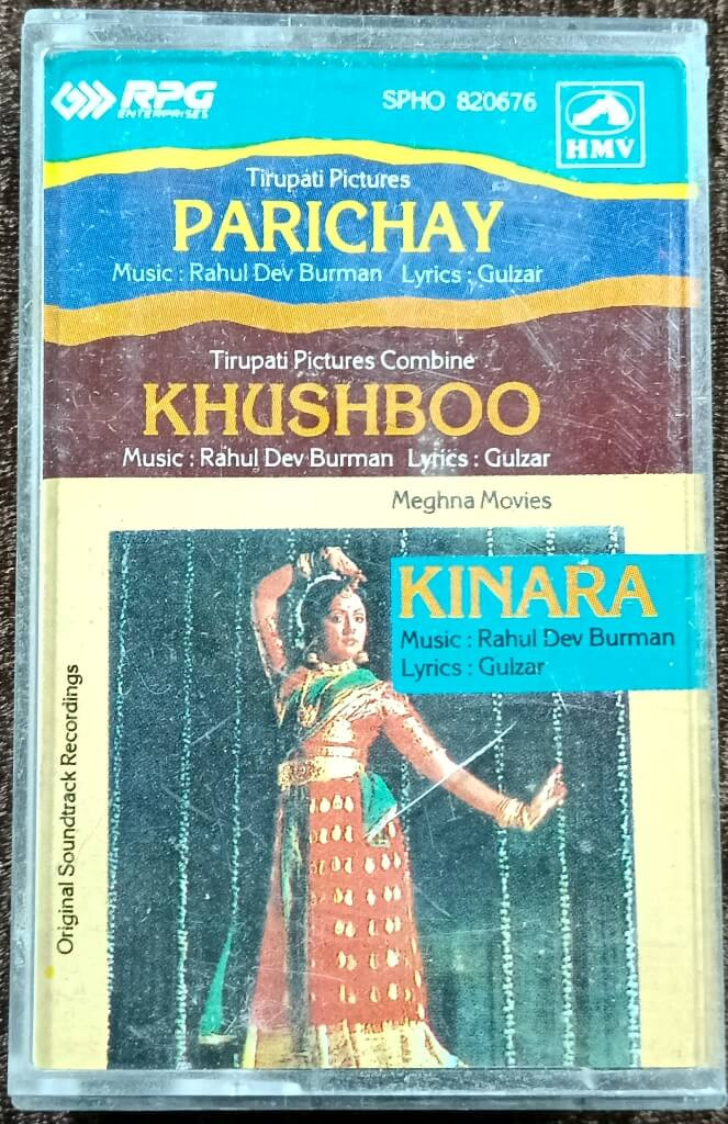 Parichay (1972) Rahul Dev Burman / Khushboo (1975) Rahul Dev Burman / Kinara (1977) Rahul Dev Burman Pre-Owned HMV Audio Cassette