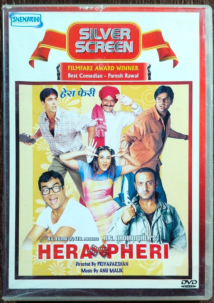 Hera Pheri (2000) Directed by Priyadarshan & Music by Anu Malik Pre-Owned Shemaroo Single DVD