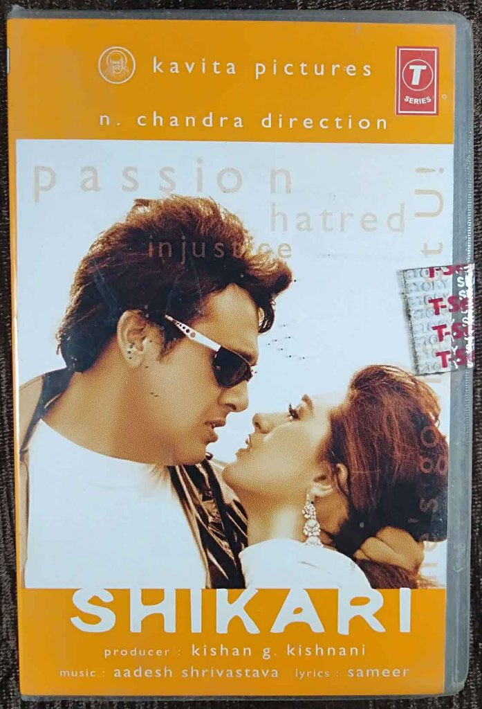 Shikari (2000) Aadesh Shrivastava Pre-Owned T-Series Audio Cassette