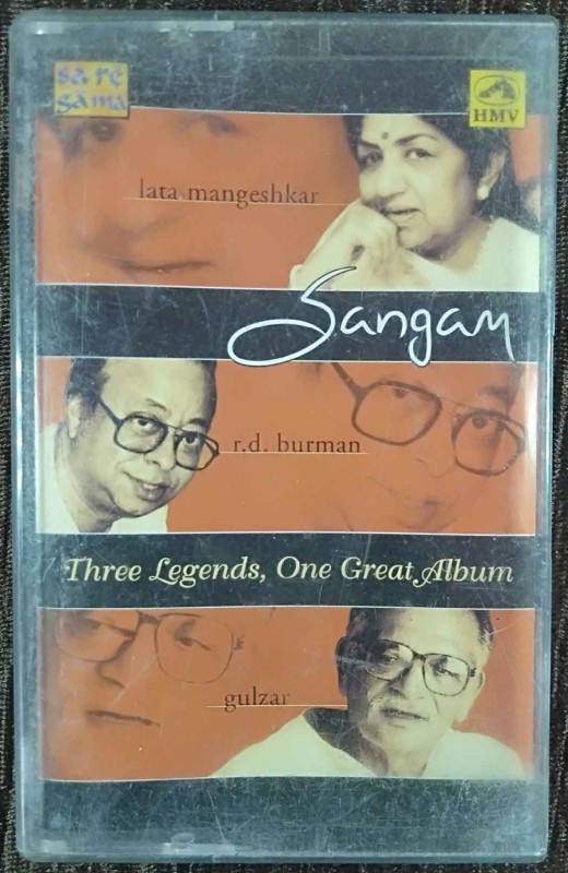 Lata Mangeshkar, R.D. Burman & Gulzar - Sangam - Three Legends, One Great Album (2003) R.D. Burman Pre-Owned HMV, SA RE GA MA Audio Cassette