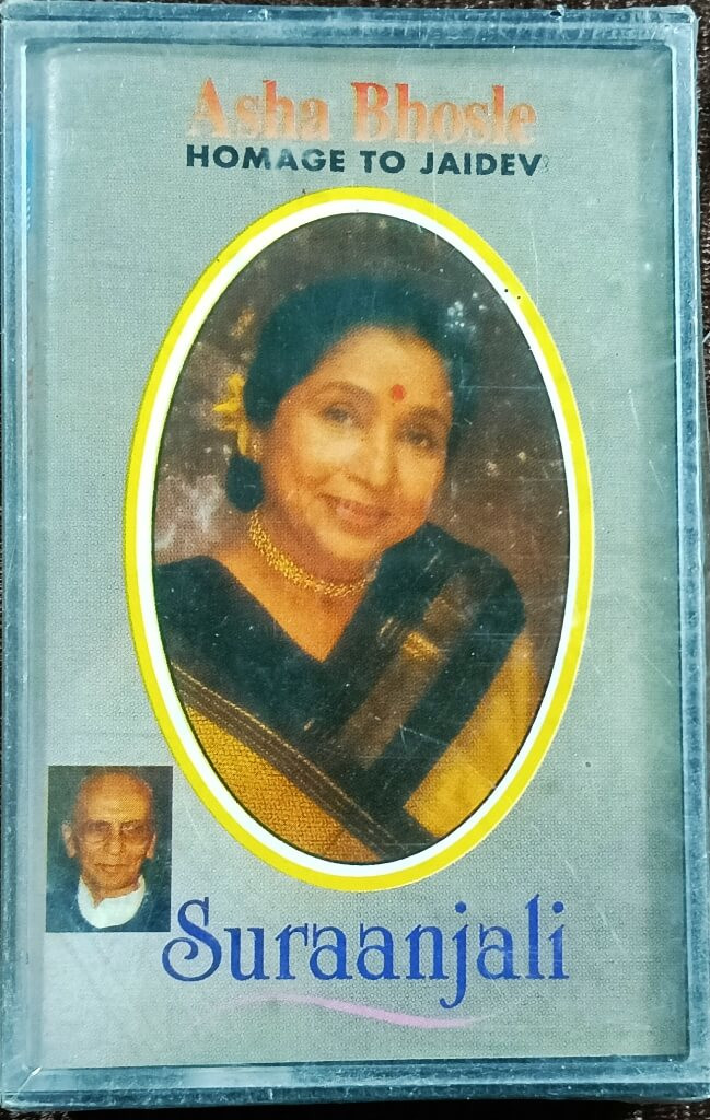 Asha Bhosle - Suraanjali - Homage To Jaidev (1998) Jaidev Pre-Owned BMG Crescendo Audio Cassette