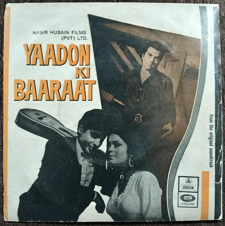 Yaadon Ki Baaraat (1973) R. D. Burman Pre-Owned Odeon Vinyl, 7" EP Record