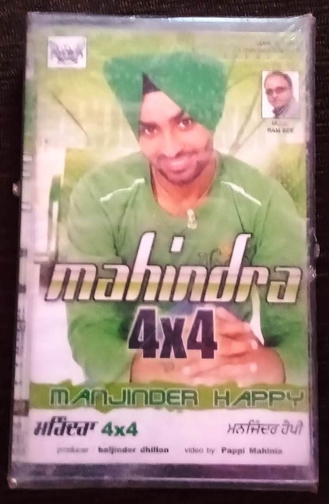 Manjinder Happy - Mahindra 4x4 (2008) Ram Bee Pre-Owned Hawk Records Audio Cassette