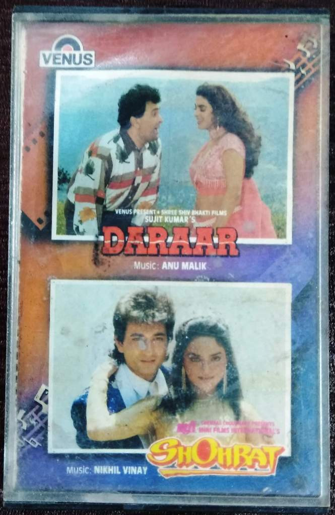 Daraar (1993) Anu Malik / Shohrat (1996) Nikhil-Vinay Pre-Owned Venus Audio Cassette