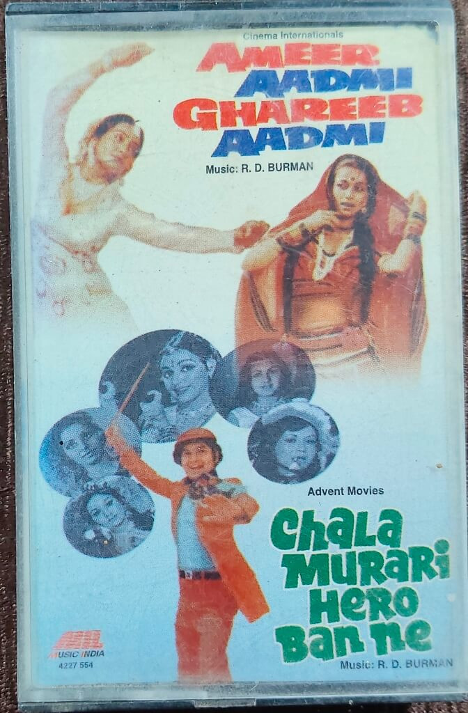 Ameer Aadmi Ghareeb Aadmi (1985) R.D. Burman / Chala Murari Hero Ban Ne (1977) R.D. Burman Pre-Owned Music India, Polygram Audio Cassette