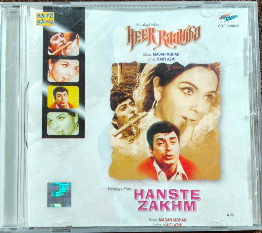 Heer Raanjha (1970) Madan Mohan / Hanste Zakhm (1973) Madan Mohan Bollywood OST Pre-Owned Saregama Audio CD