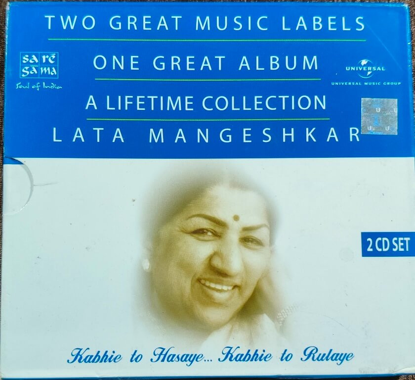 Lata Mangeshkar – Kabhie To Hasaye... Kabhie To Rulaye (2009) Bollywood OST Compilation Pre-Owned Saregama / Universal 2 Audio CD Set