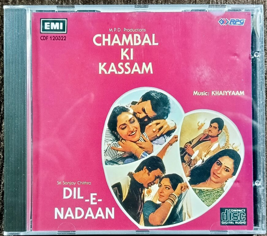 Chambal Ki Kassam (1978) Khaiyyaam / Dil-E-Nadaan (1981) Khaiyyaam Pre-Owned EMI Imported Audio CD