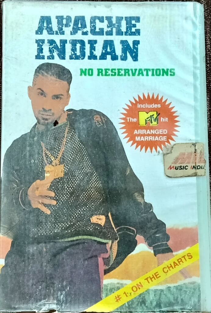 Apache Indian – No Reservations (1993) Hip Hop, Reggae Music Album Pre-Owned Island Records Audio Cassette