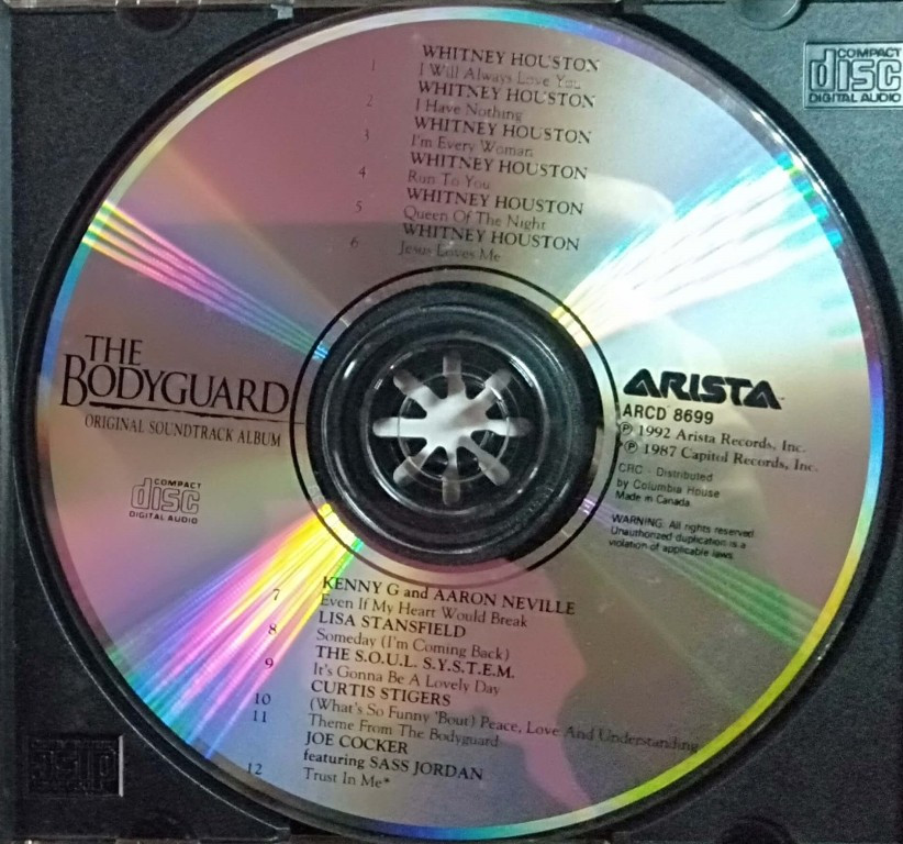 The Bodyguard - Original Soundtrack Album (1992) Album Pre-Owned Arista ...