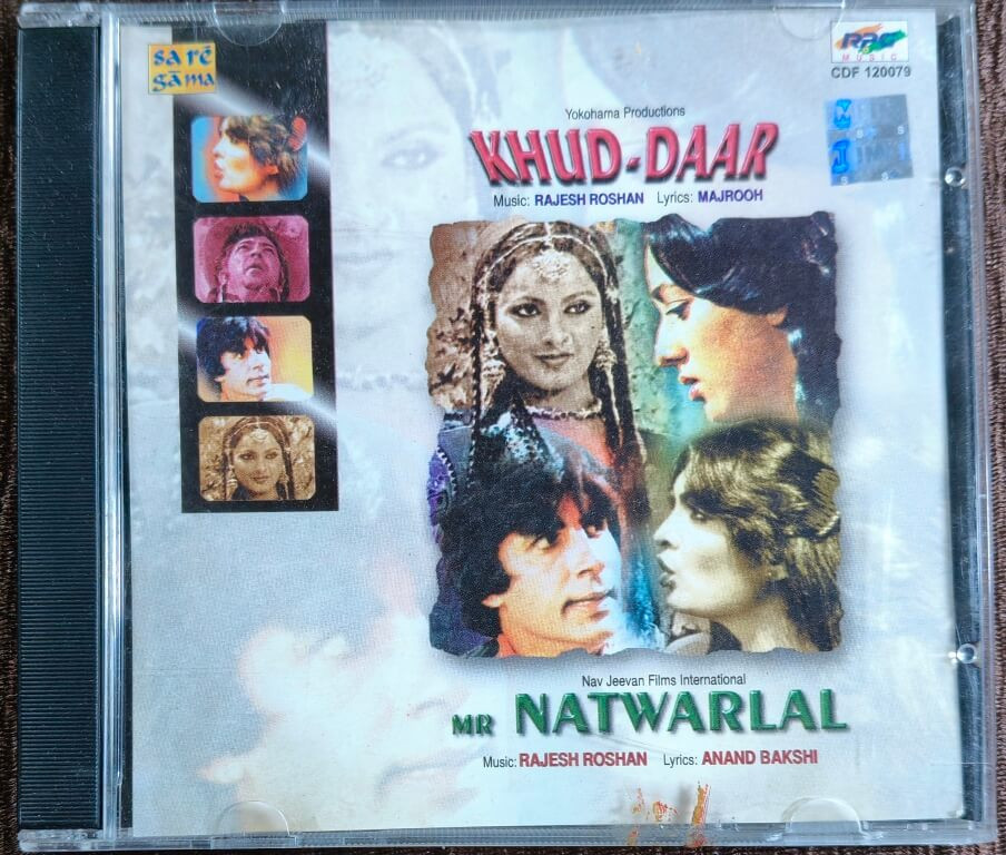 Khud-Daar (1988) Rajesh Roshan / Mr. Natwarlal (1979) Rajesh Roshan Pre-Owned Saregama Audio CD